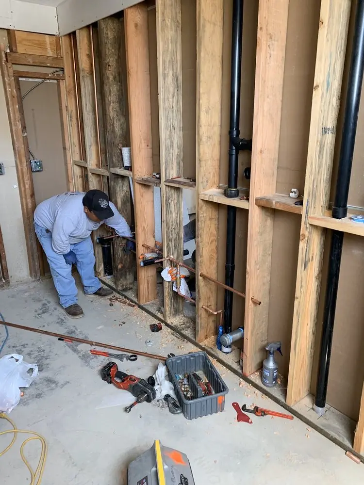 Commercial rough-in plumbing for Gas Line Repair in Frontenac